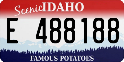 ID license plate E488188