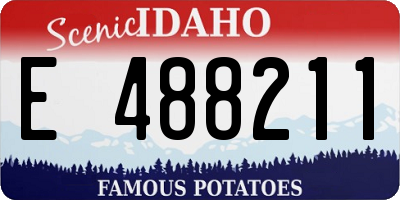 ID license plate E488211