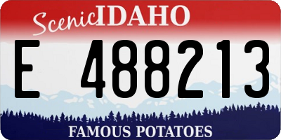 ID license plate E488213