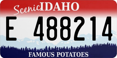 ID license plate E488214