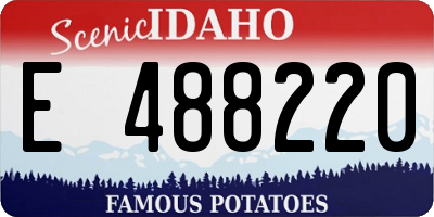 ID license plate E488220