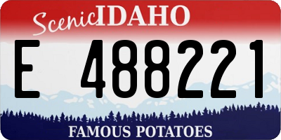ID license plate E488221