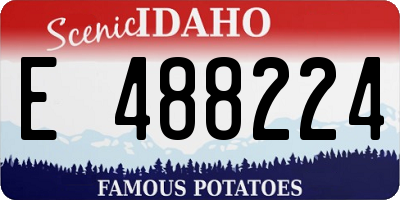 ID license plate E488224