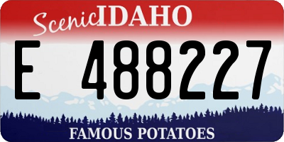 ID license plate E488227