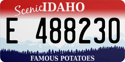 ID license plate E488230