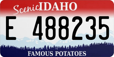 ID license plate E488235