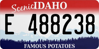 ID license plate E488238