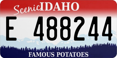 ID license plate E488244