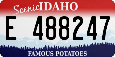 ID license plate E488247