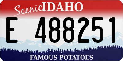 ID license plate E488251