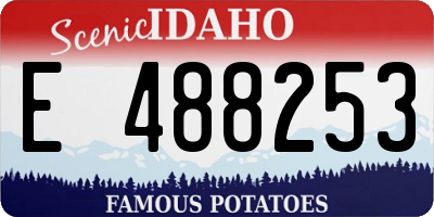 ID license plate E488253