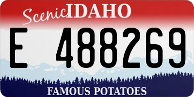 ID license plate E488269