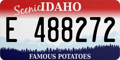ID license plate E488272
