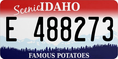 ID license plate E488273