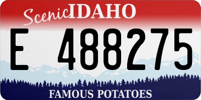 ID license plate E488275