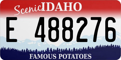 ID license plate E488276