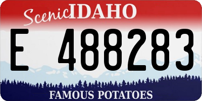 ID license plate E488283