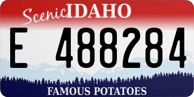 ID license plate E488284