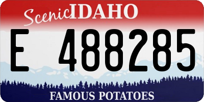 ID license plate E488285