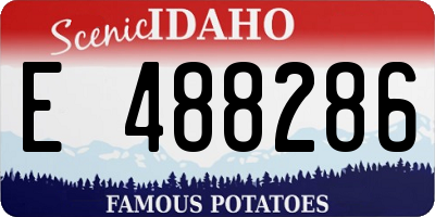 ID license plate E488286