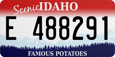ID license plate E488291
