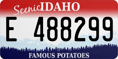 ID license plate E488299