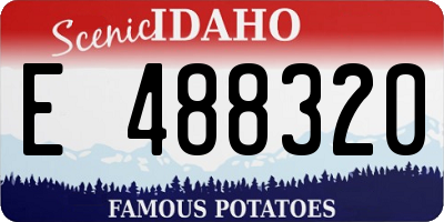 ID license plate E488320