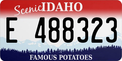 ID license plate E488323