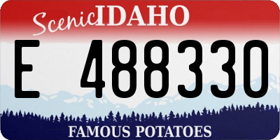 ID license plate E488330