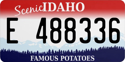 ID license plate E488336