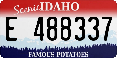 ID license plate E488337