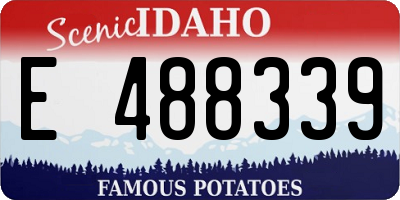 ID license plate E488339