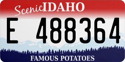 ID license plate E488364