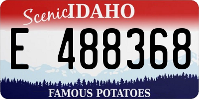 ID license plate E488368