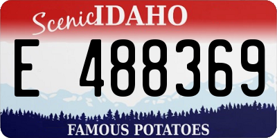 ID license plate E488369
