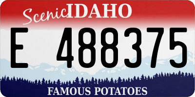 ID license plate E488375