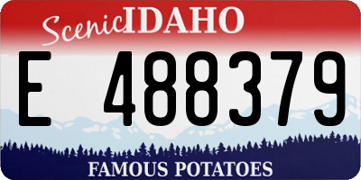 ID license plate E488379