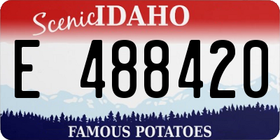 ID license plate E488420