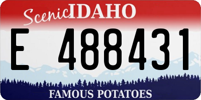 ID license plate E488431