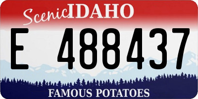 ID license plate E488437