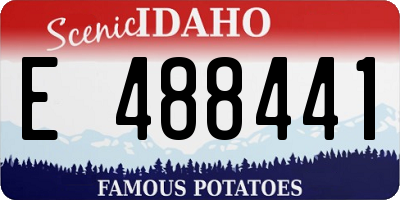 ID license plate E488441