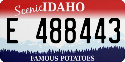 ID license plate E488443