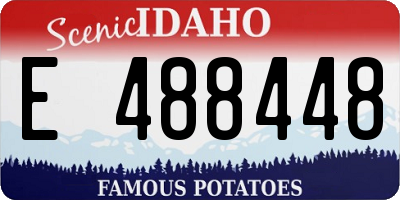ID license plate E488448