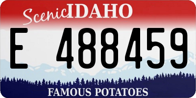 ID license plate E488459