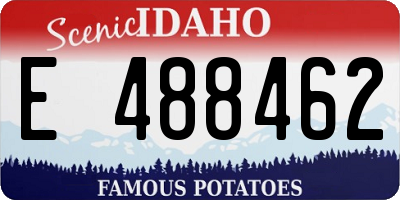 ID license plate E488462