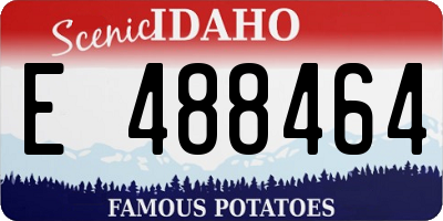 ID license plate E488464