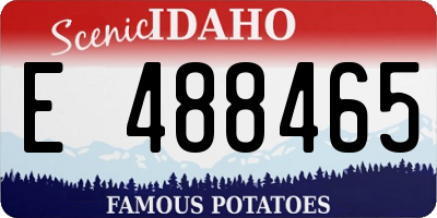ID license plate E488465