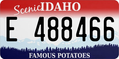 ID license plate E488466