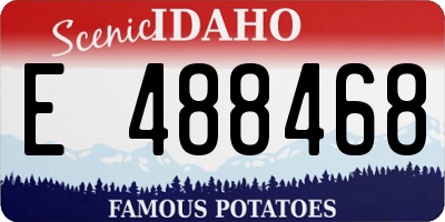 ID license plate E488468