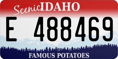 ID license plate E488469
